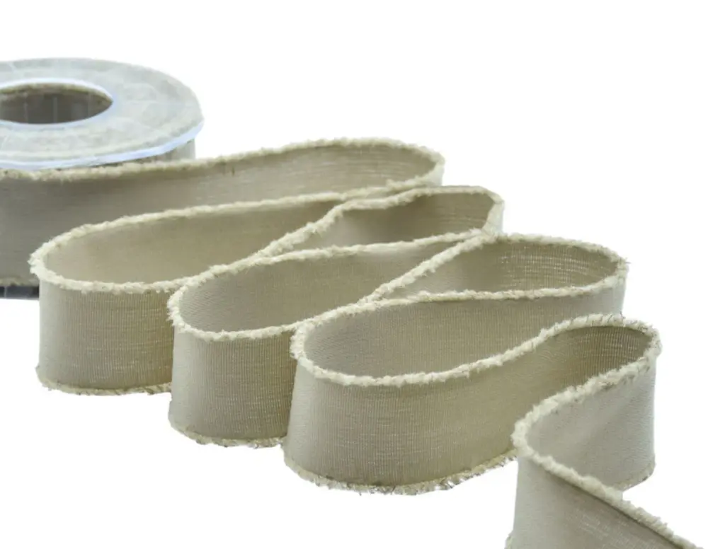 NASTRI COTONE SFRANGIATO E LINO